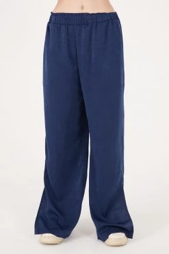 STORETS Rose Matte Satin Wide Leg Pants CLOTHING