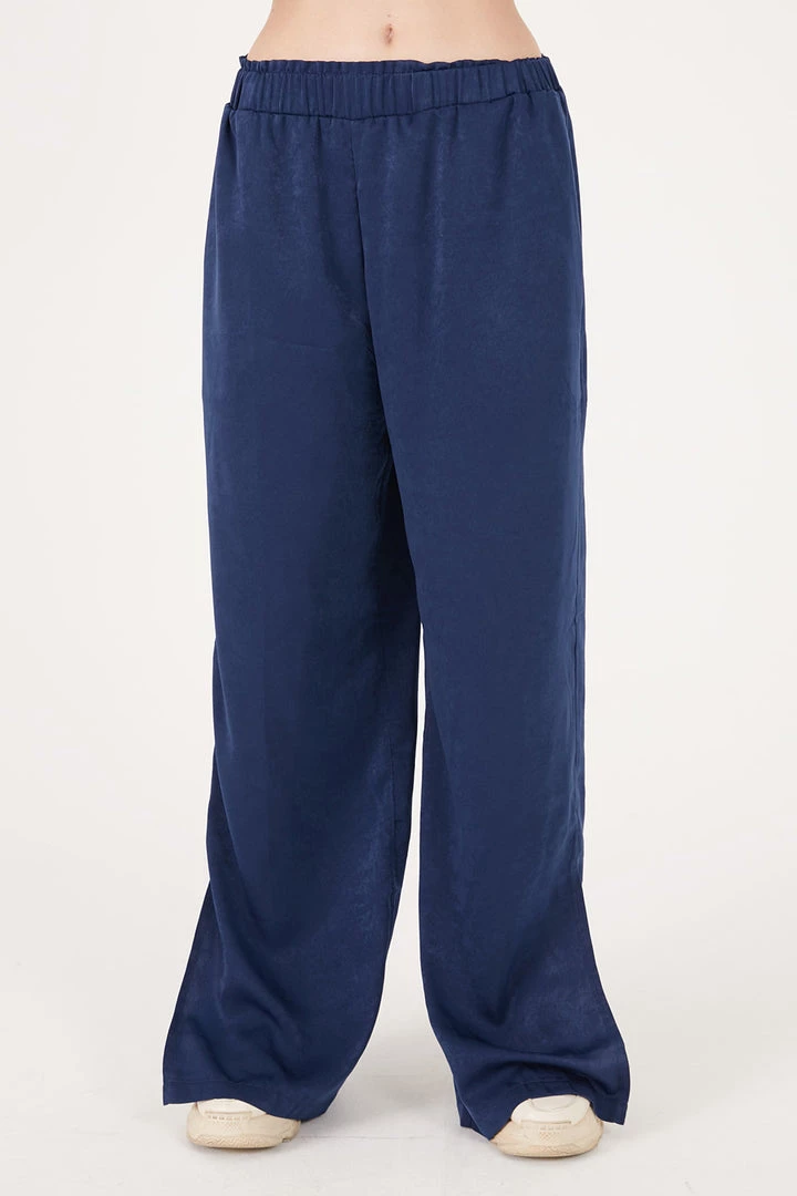 STORETS Rose Matte Satin Wide Leg Pants CLOTHING