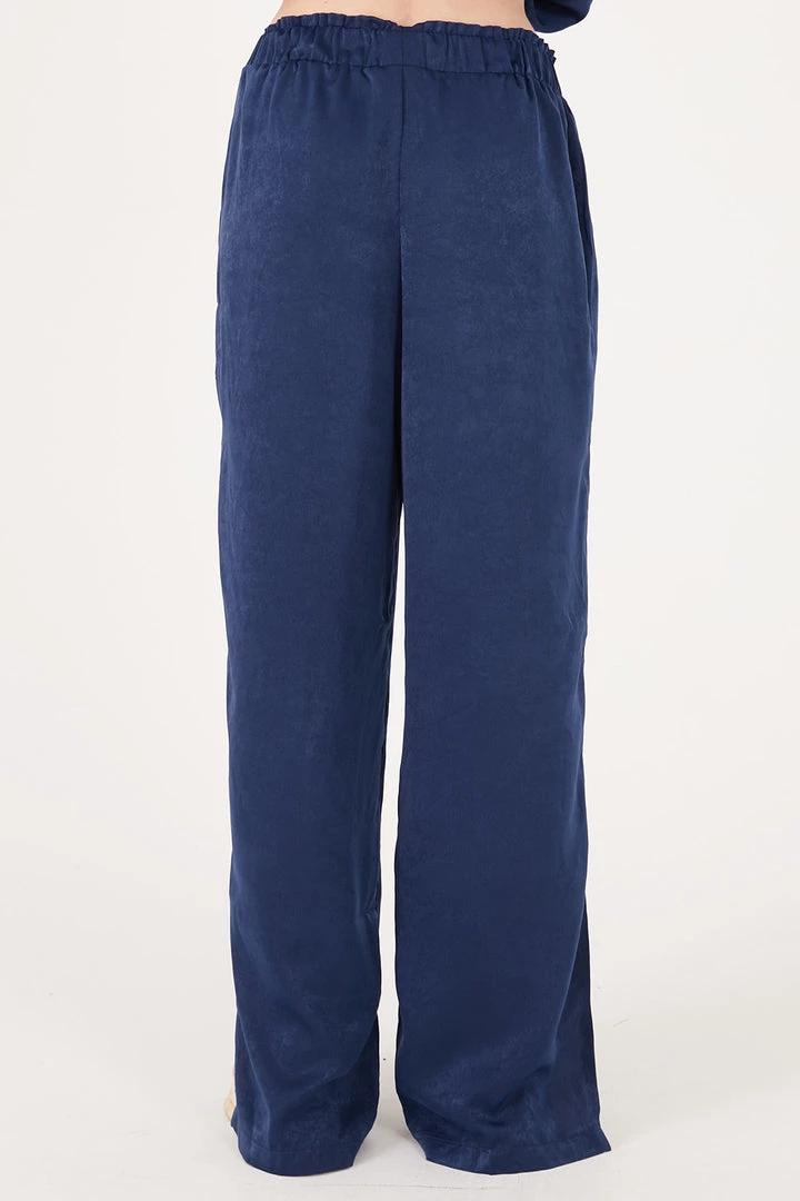 STORETS Rose Matte Satin Wide Leg Pants CLOTHING