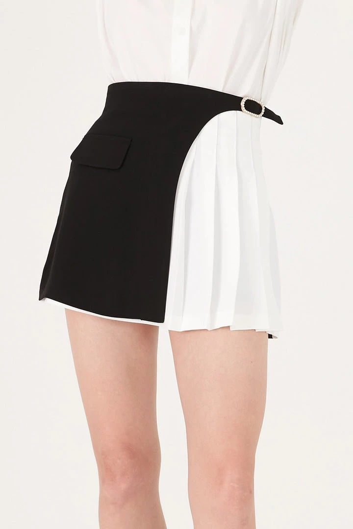 STORETS CLOTHING Riley Wrap Pleated Skort