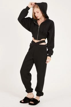 STORETS Cassandra Point Hem Hoodie Jacket CLOTHING