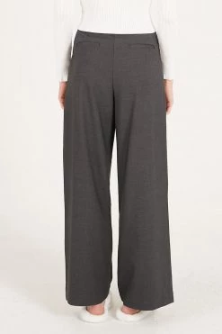 STORETS CLOTHING Lucille Wool Blend Pintuck Pants