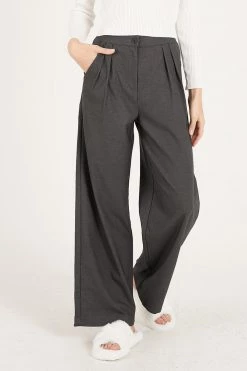 STORETS CLOTHING Lucille Wool Blend Pintuck Pants