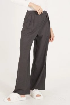 STORETS CLOTHING Lucille Wool Blend Pintuck Pants