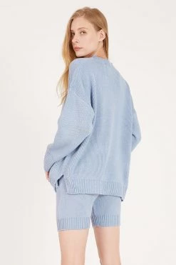 STORETS Kenna Crew Neck Sweater And Shorts Set