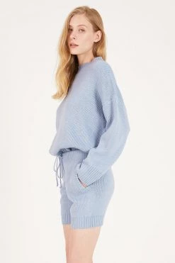 STORETS CLOTHING Kenna Crew Neck Sweater And Shorts Set
