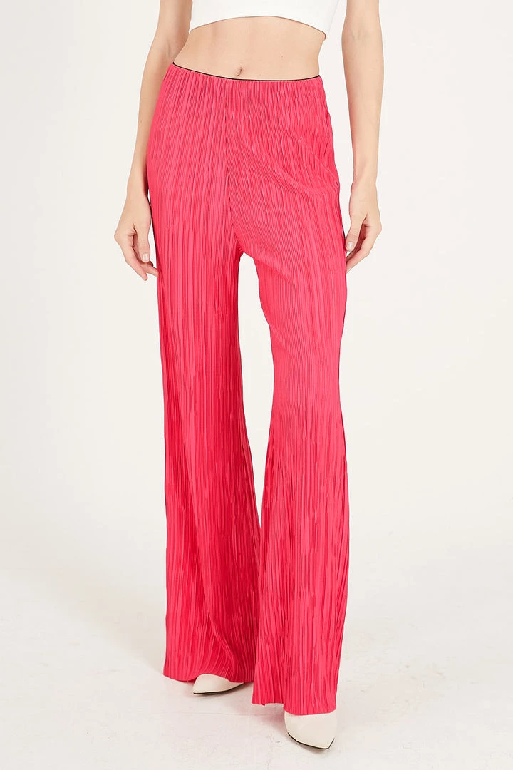 STORETS Maria Flared Leg Plisse Pants WHAT'S NEW