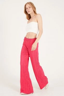 STORETS WHAT'S NEW Maria Flared Leg Plisse Pants