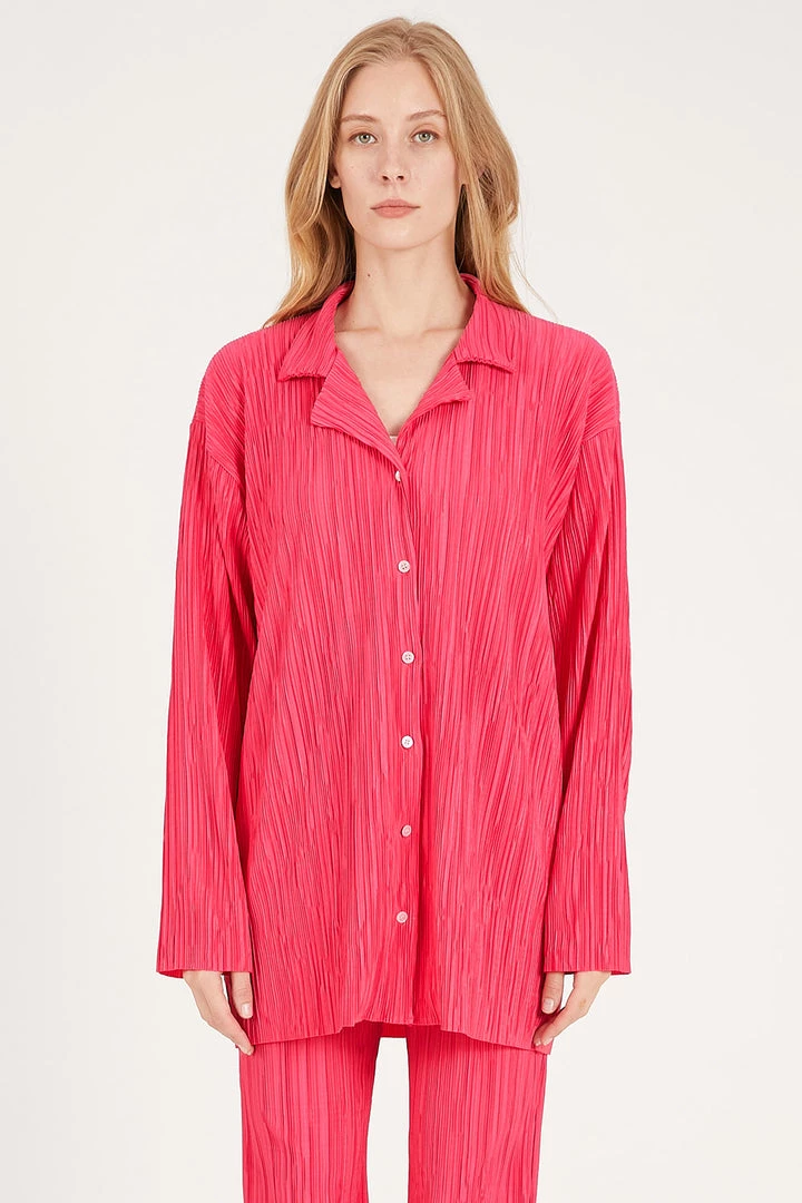 STORETS Maria Oversized Plisse Shirt BEST-SELLERS