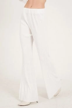 STORETS WHAT'S NEW Maria Flared Leg Plisse Pants