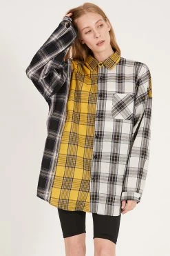 STORETS CLOTHING Clara Multi Color Plaid Oversized Shirt