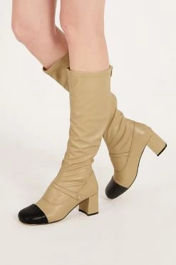 STORETS ACCESSORIES Selah Mary Jane Pleather High Boots