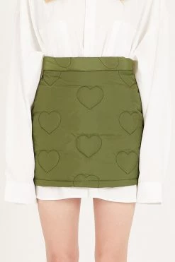 STORETS Gabrielle Heart Quilted Skirt