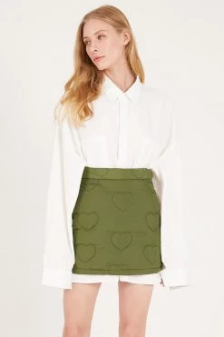 STORETS Gabrielle Heart Quilted Skirt