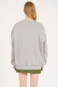 STORETS Gabrielle Oversized Heart Print Sweatshirt CLOTHING