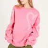 STORETS Gabrielle Oversized Heart Print Sweatshirt CLOTHING