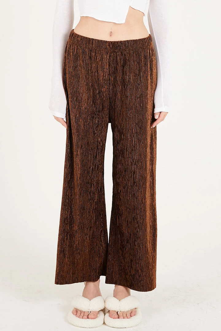 STORETS Norah Velvet Pleated Lounge Pants