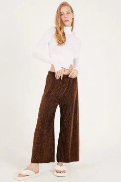 STORETS Norah Velvet Pleated Lounge Pants