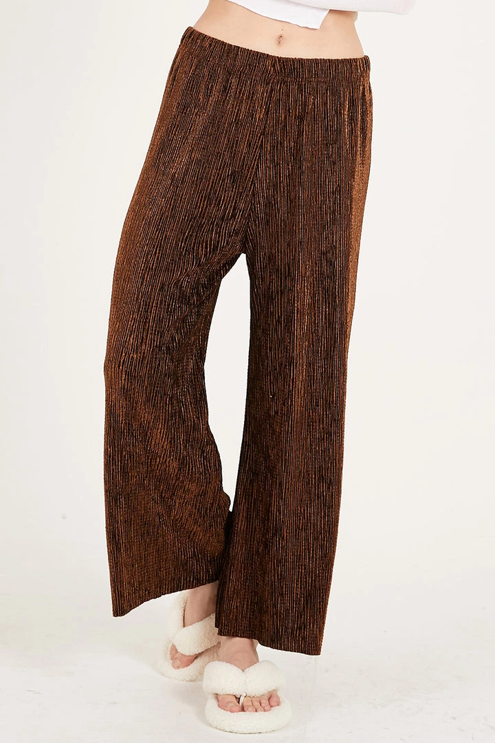 STORETS Norah Velvet Pleated Lounge Pants