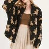 STORETS Angie Teddy Fleece Jacket In Print