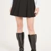 STORETS CLOTHING Ruby Plain Pleated Mini Skirt