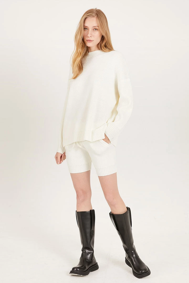 STORETS CLOTHING Kenna Crew Neck Sweater And Shorts Set