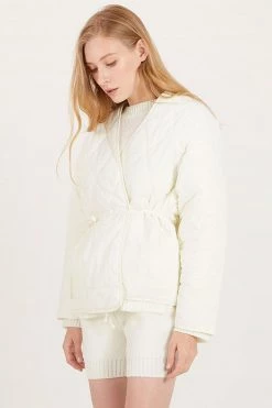 STORETS Floria Oversized Quilted Wrap Jacket