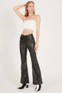 STORETS CLOTHING Zariyah Pleather Bootcut Pants