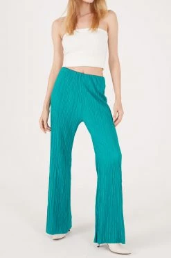 STORETS WHAT'S NEW Maria Flared Leg Plisse Pants