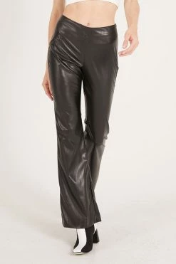 STORETS CLOTHING Zariyah Pleather Bootcut Pants