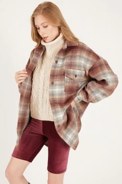 STORETS Elor Two-Pocket Plaid Shacket