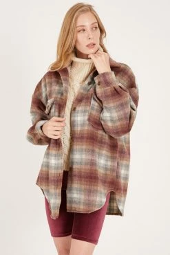 STORETS Elor Two-Pocket Plaid Shacket