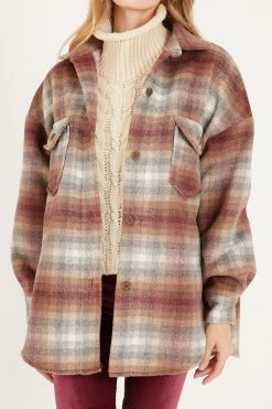 STORETS Elor Two-Pocket Plaid Shacket