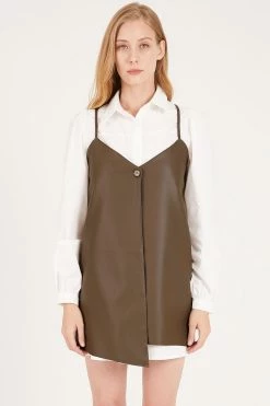 STORETS Cheryl Pleather Layering Dress