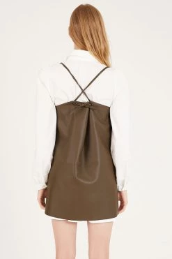 STORETS Cheryl Pleather Layering Dress