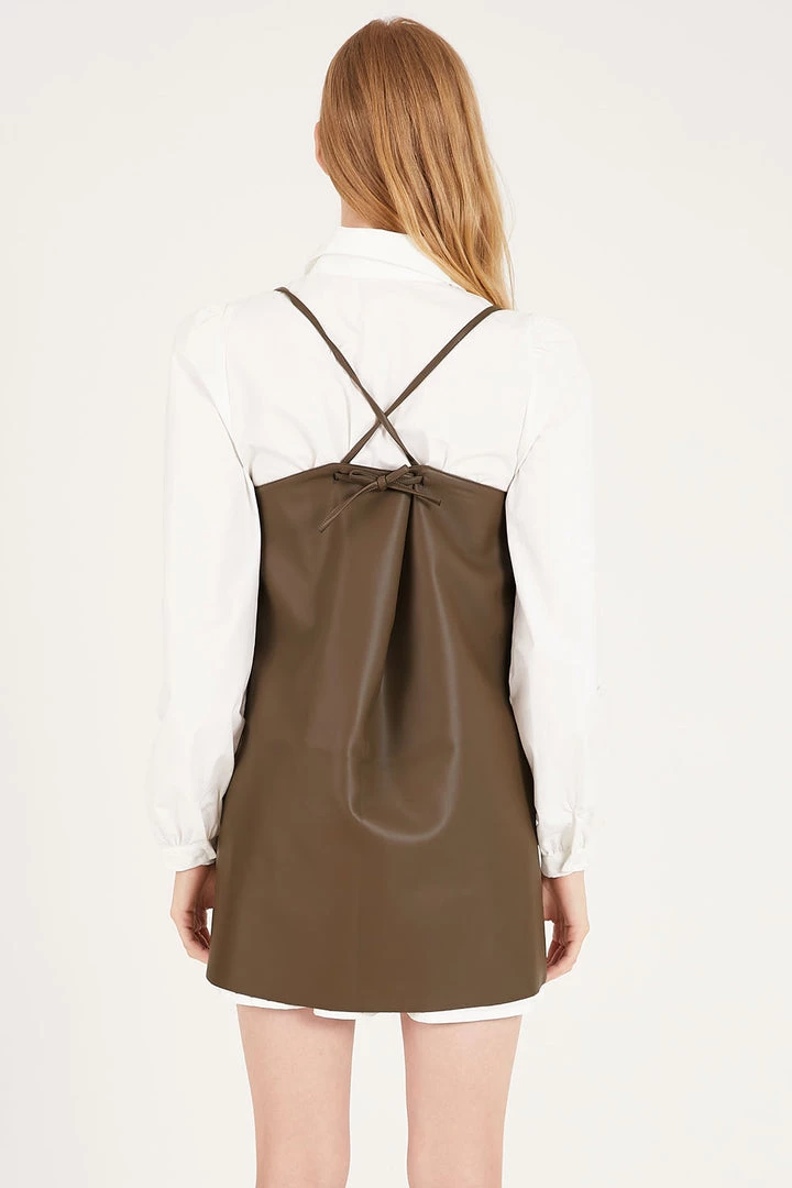 STORETS Cheryl Pleather Layering Dress