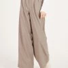 STORETS CLOTHING Lucille Wool Blend Pintuck Pants