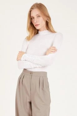 STORETS Peyton Shirring Sleeves Top CLOTHING