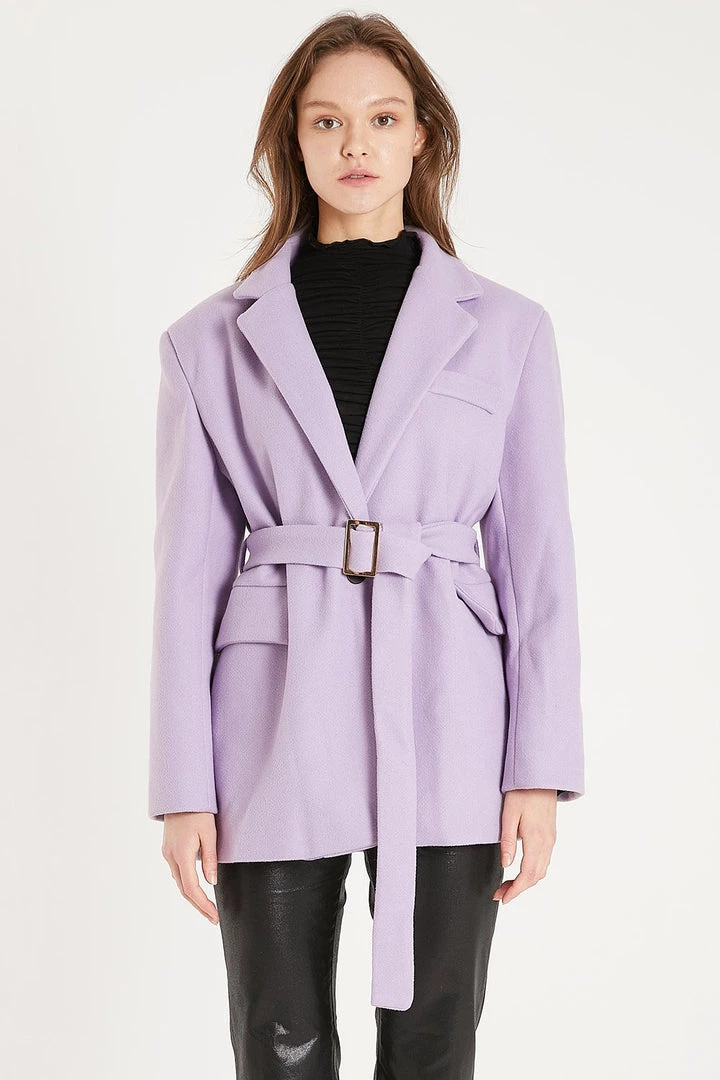 Vitaliia Nancy Wool Blend Blazer Coat