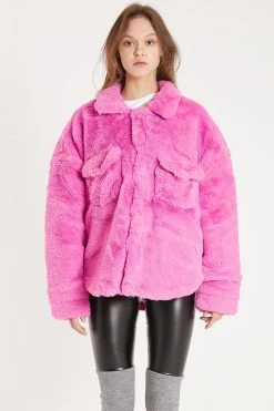 STORETS CLOTHING Parker Faux Fur Oversized Shacket