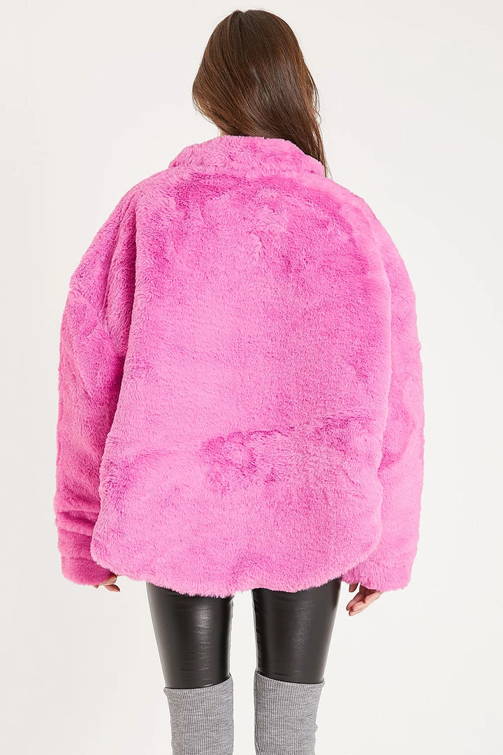 STORETS CLOTHING Parker Faux Fur Oversized Shacket