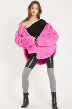 STORETS CLOTHING Parker Faux Fur Oversized Shacket