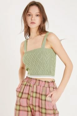 STORETS Fio Diamond Ribbed Top And Bolero Set