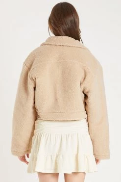 STORETS Meara Faux Shearling Trucker Jacket