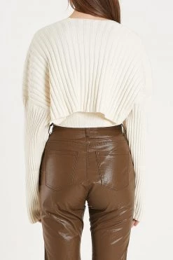 STORETS Desha Knit Crop Top Cardigan Set CLOTHING