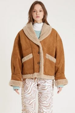 STORETS Ava Faux Shearling Jacket