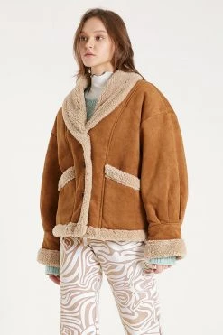 STORETS Ava Faux Shearling Jacket