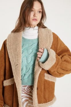 STORETS Ava Faux Shearling Jacket