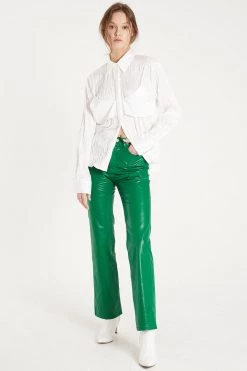 STORETS Heavin Pleather Straight Pants