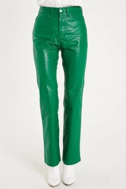 STORETS Heavin Pleather Straight Pants